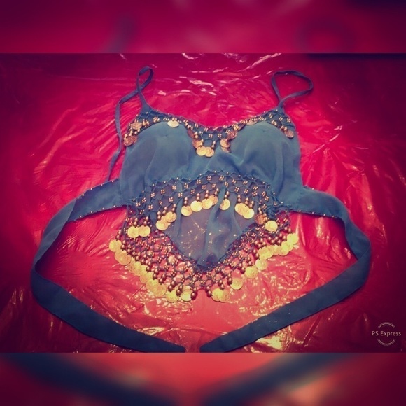 𝅺CROP Shirt /Belly dancing shirt - Picture 1 of 4